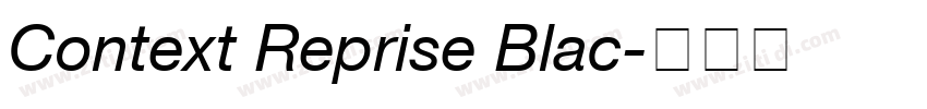 Context Reprise Blac字体转换
